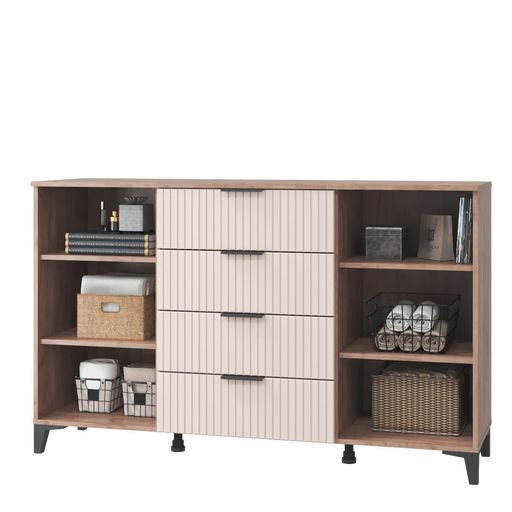 Комод «Тоскана», 2 дверцы, 4 ящика